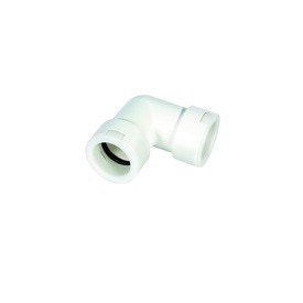 Immagine di Tecnogas Curva a angolo 90°, Ø 20 mm, per lo scarico condensa, colore bianco 62009 