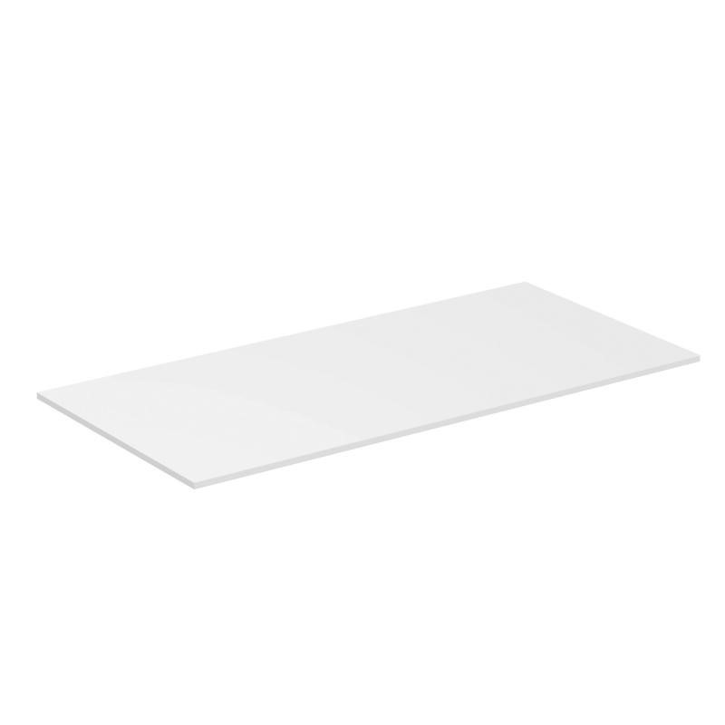 Immagine di Ideal Standard ADAPTO top L.105 cm, per basi sospese o barre di giunzione, colore bianco finitura lucido U8416WG