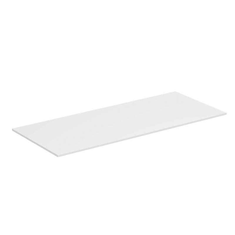 Immagine di Ideal Standard ADAPTO top L.120 cm, per basi sospese o barre di giunzione, colore bianco finitura lucido U8417WG