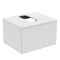 Immagine di Ideal Standard ADAPTO mobile sottolavabo L.60 cm, completo di top forato, colore bianco finitura lucido U8594WG