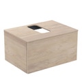 Immagine di Ideal Standard ADAPTO mobile sottolavabo L.70 cm, completo di top forato, finitura legno miele U8595FF