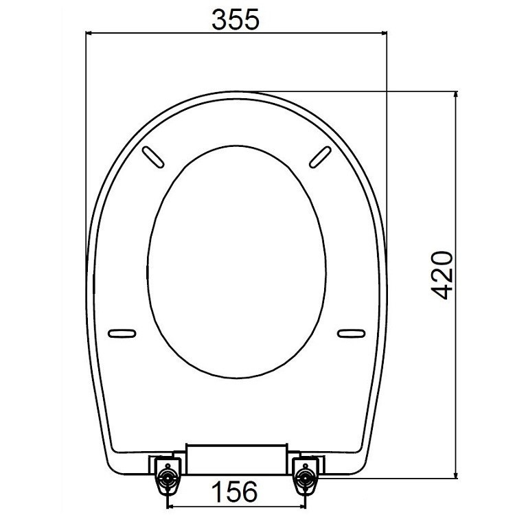 Immagine di Bocchi NEOS COCOON sedile per W.C., 42x35,5cm, resina, bianco NS321009