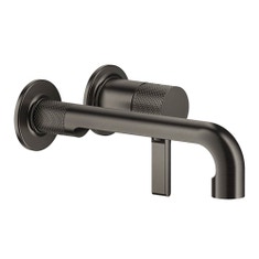 Immagine di Gessi INCISO- miscelatore lavabo P. 23 cm a parete, senza scarico, finitura black metal brushed PVD 58088#707