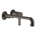 Immagine di Gessi INCISO- miscelatore lavabo P. 30 cm a parete, senza scarico, finitura black metal brushed PVD 58089#707
