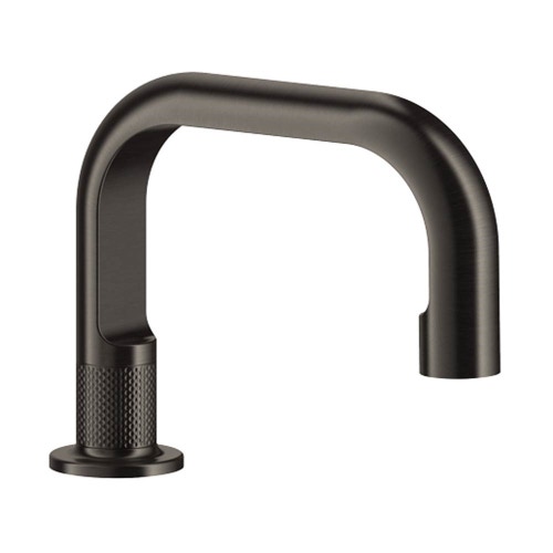 Immagine di Gessi INCISO- bocca da banco per lavabo H.14 cm, finitura black metal brushed PVD 58091#707