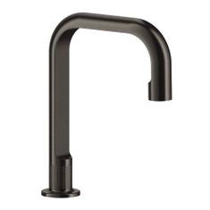 Immagine di Gessi INCISO- bocca da banco per lavabo H.24 cm, finitura black metal brushed PVD 58093#707