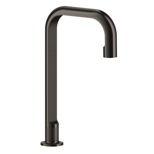 Immagine di Gessi INCISO- bocca da banco per lavabo H.31 cm, finitura black metal brushed PVD 58095#707