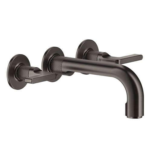 Immagine di Gessi INCISO- gruppo vasca a parete, tre fori, finitura black metal brushed PVD 58094#707