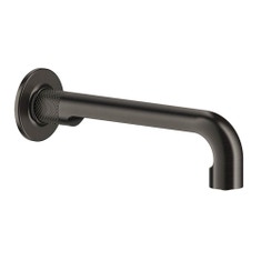 Immagine di Gessi INCISO- bocca lavabo P.23 cm a parete, finitura black metal brushed PVD 58100#707