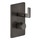 Gessi INCISO- miscelatore termostatico a parete per doccia, 1 uscita, finitura black metal brushed PVD 58132#707