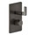 Gessi INCISO- miscelatore termostatico a parete per doccia, 2 uscite, finitura black metal brushed PVD 58134#707