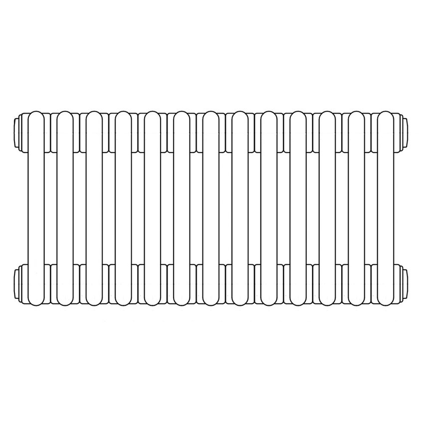 Immagine di Irsap TESI 4 radiatore per sostituzione A, 13 elementi H.186,5 L.58,5 P.13,9 cm, colore grigio manhattan finitura lucido RT418651303IRNON