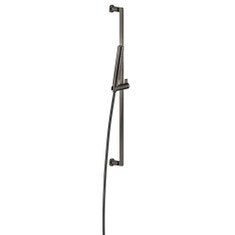 Immagine di Gessi INCISO SHOWER asta saliscendi con doccetta anticalcare e flessibile 150 cm, finitura black metal brushed PVD 58145#707