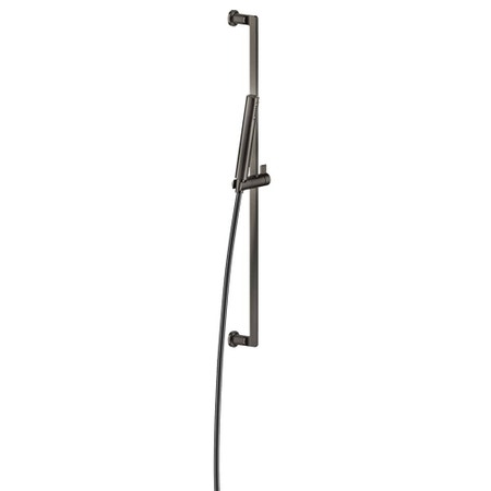 Immagine di Gessi INCISO asta saliscendi con doccetta anticalcare e flessibile 150 cm, finitura black metal brushed PVD 58145#707
