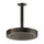 Gessi INCISO SHOWER soffione anticalcare per doccia, a soffitto, orientabile, finitura black metal brushed PVD 58186#707