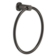 Immagine di Gessi INCISO ACCESSORI porta salvietta a parete ad anello, finitura black metal brushed PVD 58509#707