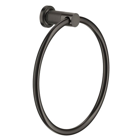 Immagine di Gessi INCISO ACCESSORI porta salvietta a parete ad anello, finitura black metal brushed PVD 58509#707
