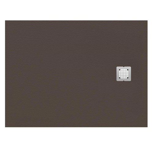 Immagine di Ideal Standard ULTRA FLAT S piatto doccia rettangolare ultrasottile Ideal Solid 160 x 80 cm, finitura opaca effetto pietra, moka K8276FU
