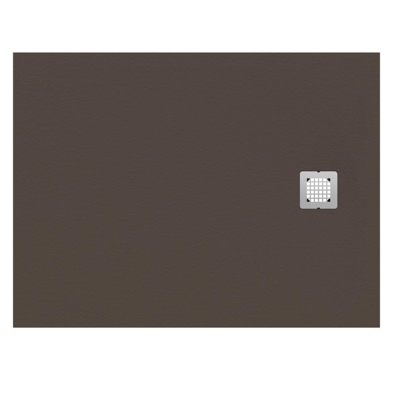Immagine di Ideal Standard ULTRA FLAT S piatto doccia rettangolare ultrasottile Ideal Solid 160 x 80 cm, finitura opaca effetto pietra, moka K8276FU
