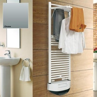 Immagine di Deltacalor Dryer Misto Scaldasalviette stendino cromo h. 1715 mm SEOLDM150050TC