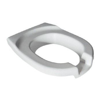 Immagine di Bocchi Copribordo WABI e SLIM per wc, 44,5x35,5cm, apertura frontale, bianco NS96015