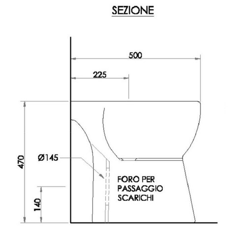 Immagine di Bocchi NEOS bidet per disabili, a pavimento, monoforo, con troppopieno NS96534