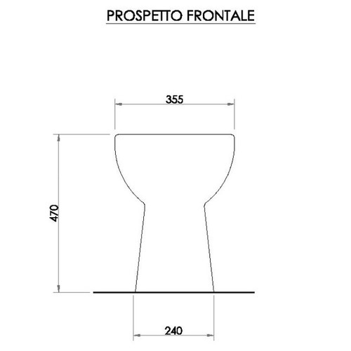 Immagine di Bocchi NEOS bidet per disabili, a pavimento, monoforo, con troppopieno NS96534