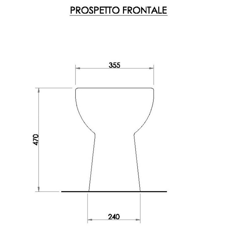Immagine di Bocchi NEOS bidet per disabili, a pavimento, monoforo, con troppopieno NS96534