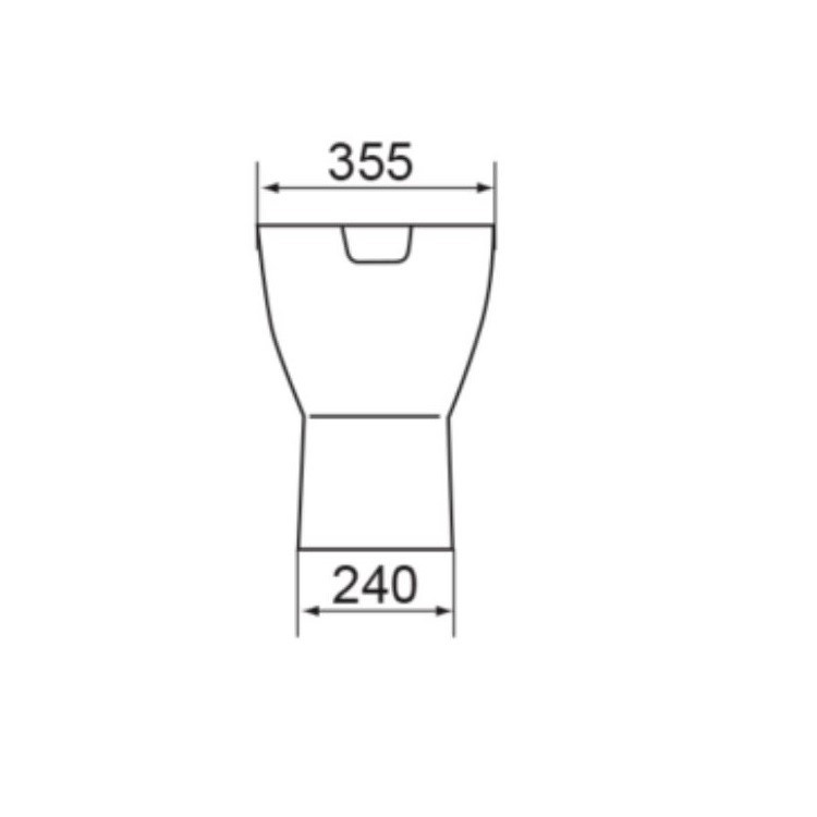 Immagine di Bocchi SLIM, W.C. per disabili a pavimento, senza sedile, con apertura anteriore NS96435