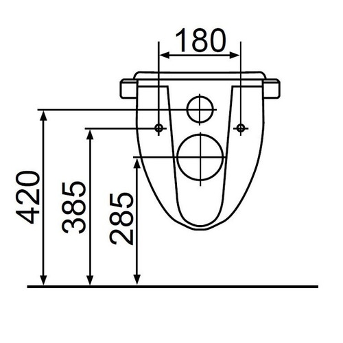 Bocchi NS95436 SLIM, W.C./bidet per disabili, sospeso con apertura  anteriore per il passaggio della doccetta, sifone incorporato, scarico a  parete, senza cassetta e senza sedile