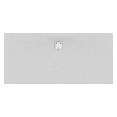 Immagine di Ideal Standard ULTRA FLAT S piatto doccia rettangolare L.180 P.100 cm ultrasottile, colore bianco finitura opaco effetto pietra K8320FR