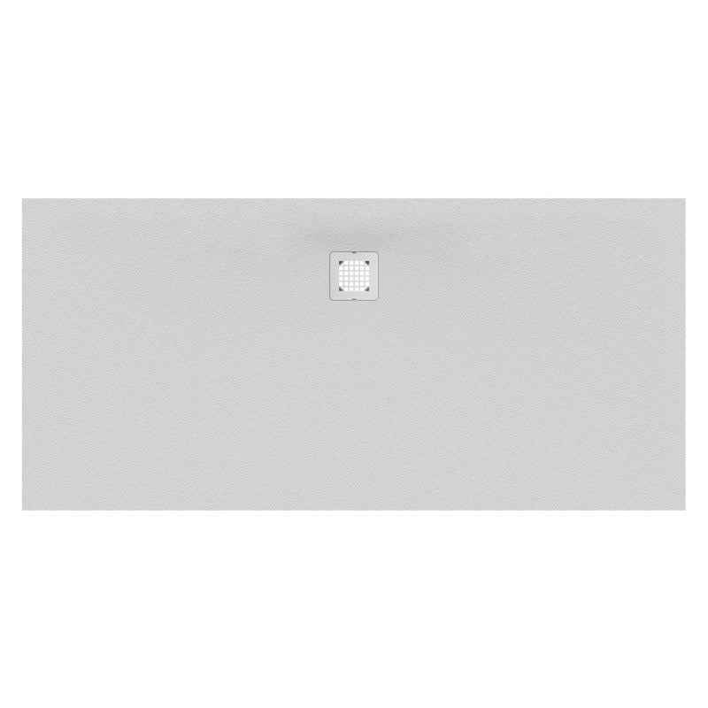 Immagine di Ideal Standard ULTRA FLAT S piatto doccia rettangolare L.180 P.100 cm ultrasottile, colore bianco finitura opaco effetto pietra K8320FR