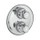 Bocchi BOMIX DI 5 miscelatore termostatico per vsca-doccia, con rubinetto di arresto, diametro 19, ottone cromato lucido NMB014