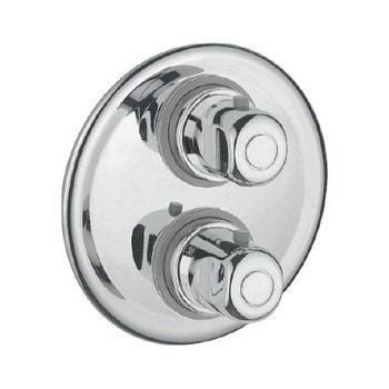 Immagine di Bocchi BOMIX DI 5 miscelatore termostatico per vsca-doccia, con rubinetto di arresto, diametro 19, ottone cromato lucido NMB014