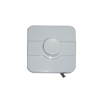 Immagine di Bocchi kit comando pneumatico a distanza da incasso monotasto per scarico cassetta W.C., 10x10cm, bianco NS7068