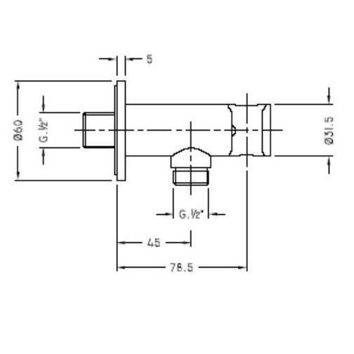 Immagine di Bocchi Supporto anti allagamento con attivazione automatica della doccetta, cromo lucido NV00822