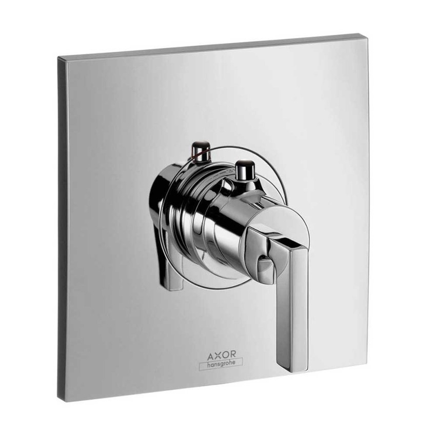Immagine di Axor CITTERIO miscelatore termostatico a grande portata, ad incasso, con maniglie a leva, finitura cromo 39711000