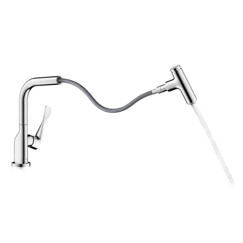 Immagine di Axor CITTERIO miscelatore monocomando cucina, Select 230, con doccetta estraibile, finitura cromo 39861000