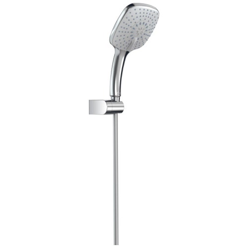 Immagine di Ideal Standard IDEALRAIN minikit doccia XL3 Cube, doccetta di dimensione 13 x 13 cm a 3 funzioni, cromo B0023AA