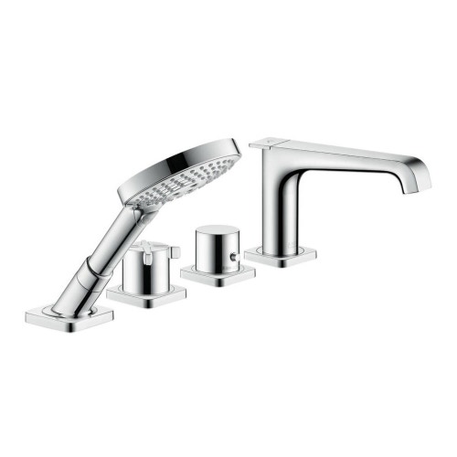 Immagine di Axor CITTERIO E termostato 4 fori, per montaggio su bordo piastrellato, finitura cromo 36410000