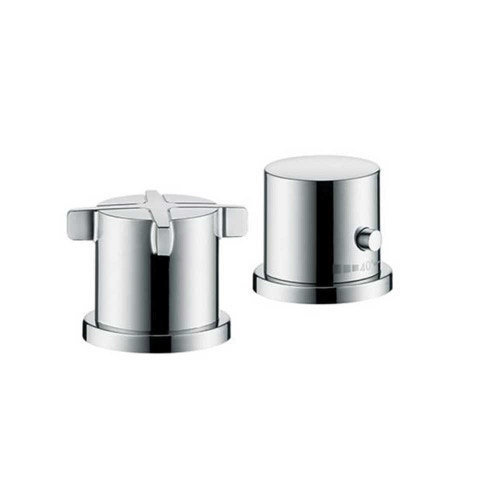 Immagine di Axor CITTERIO E set esterno termostatico 2 fori, a bordo vasca, finitura cromo 36412000