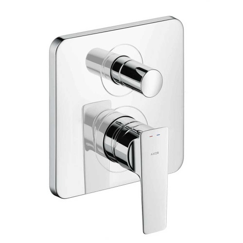 Immagine di Axor CITTERIO E miscelatore monocomando vasca/doccia, ad incasso, con valvola antiruflusso, finitura cromo 36457000