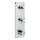 Axor CITTERIO E modulo termostatico 380/120, ad incasso, per 2 utenze, con piastrina, finitura cromo 36703000
