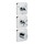 Axor CITTERIO E modulo termostatico 380/120, ad incasso, per 3 utenze con piastrine, finitura cromo 36704000