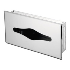 Immagine di Ideal Standard IOM porta Kleenex cromato da inserire a muro, finitura acciaio inossidabile A9133MY