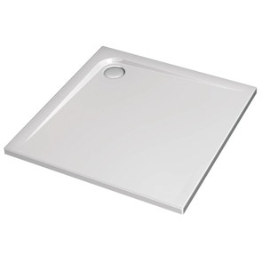 Immagine di Ideal Standard ULTRA FLAT piatto doccia quadrato in acrilico 100 cm, colore bianco finitura lucido K517401