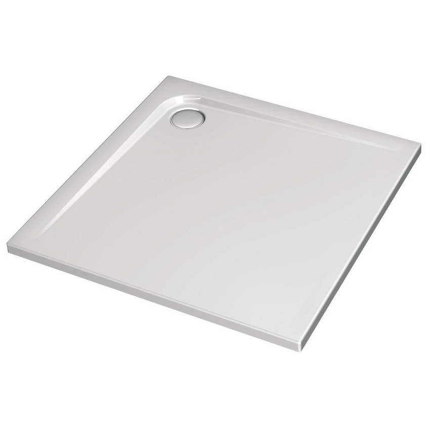 Immagine di Ideal Standard ULTRA FLAT piatto doccia quadrato in acrilico 100 x 100 cm, bianco K517401