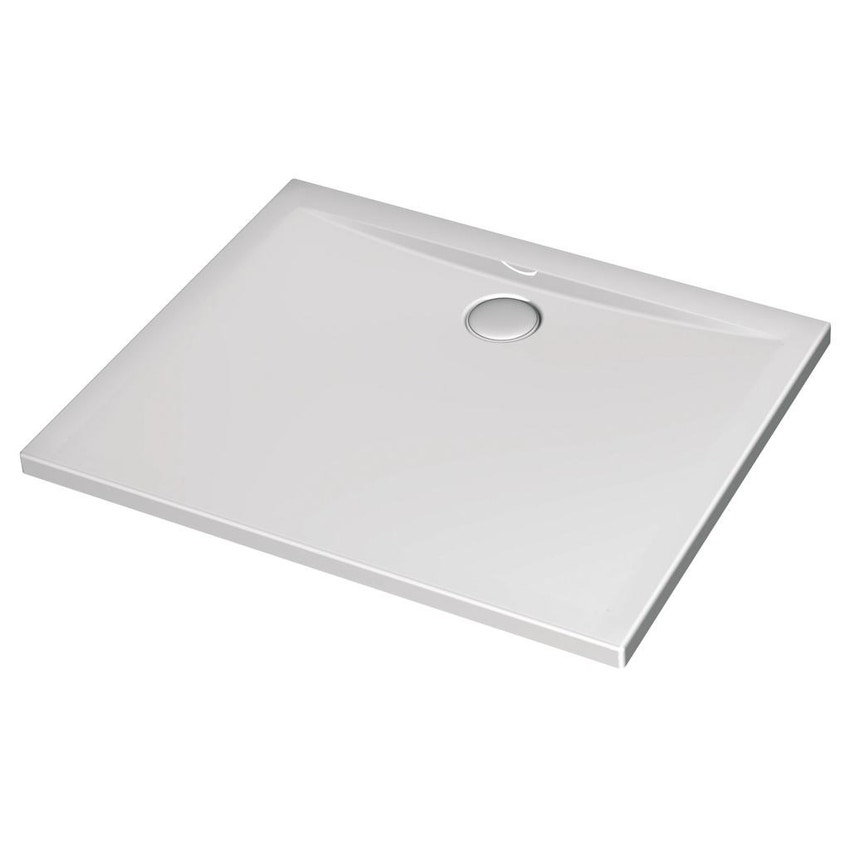 Immagine di Ideal Standard ULTRA FLAT piatto doccia rettangolare in acrilico 100 x 80 cm, bianco K518001