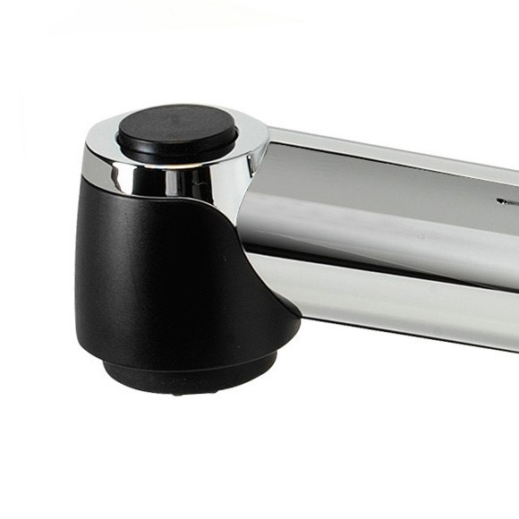 Immagine di Ideal Standard RETTA miscelatore monocomando da appoggio su lavello, bocca di erogazione orientabile ed estraibile a 2 funzioni, cromo B8987AA