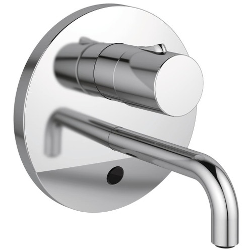 Immagine di Ideal Standard CERAPLUS miscelatore monocomando elettronico da incasso per lavabo, funzionamento a sensore e alimentazione con trasformatore, bocca di erogazione 15 cm, finitura cromo A6148AA